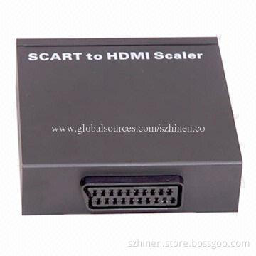 SCART to HDMI Converter, Support RGB, CVBS and Audio (L/R) Input